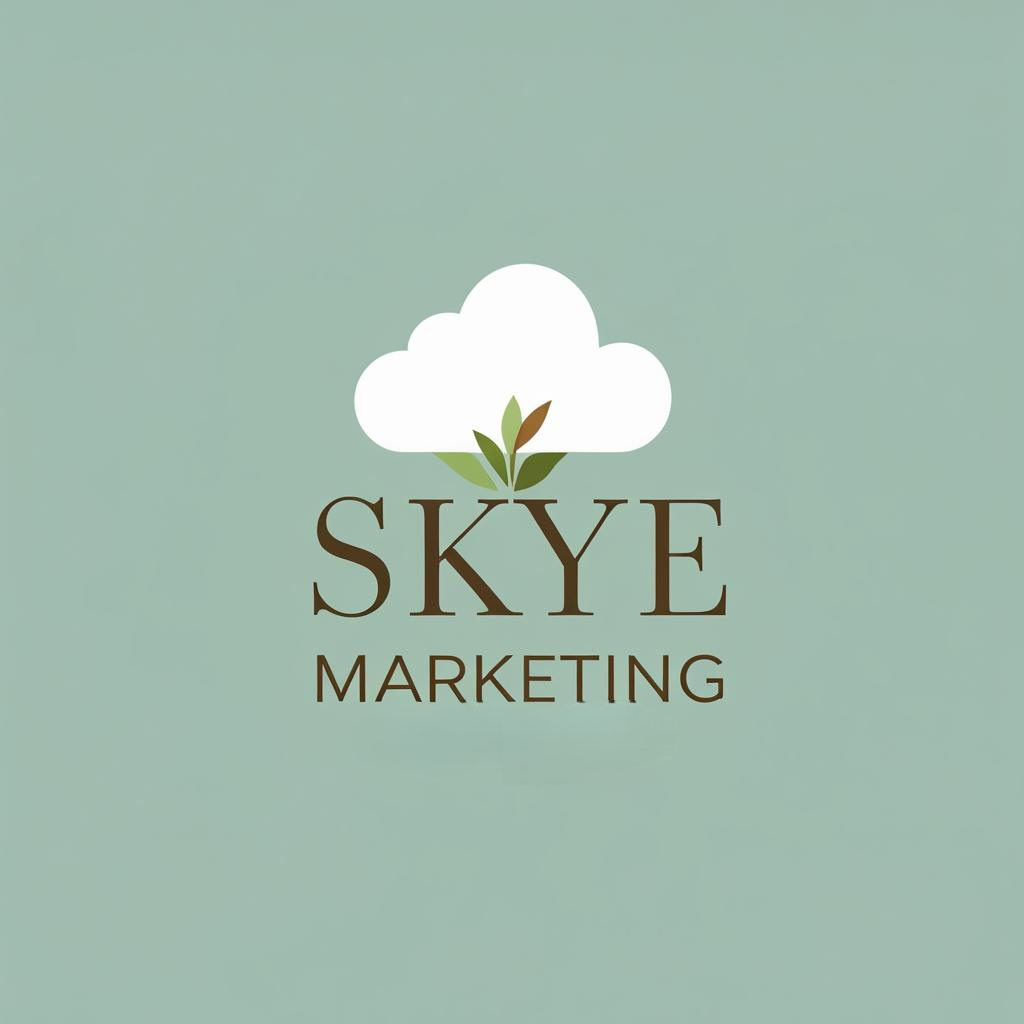 Natuurlijke aardse toon Skye Marketing Logo (23-09-2025)